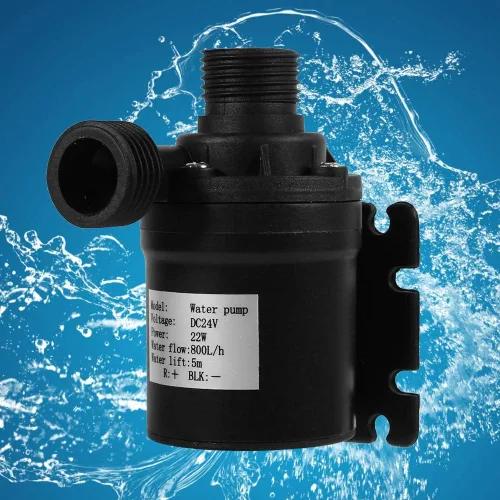 Miniatura 4 de Bomba de 24V, bomba de circulación de agua DC 24V Bomba de circulación de agua caliente de energía solar Motor sin escobillas para acuario