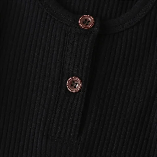 Miniatura 121 de Mameluco unisex de manga corta para bebé recién nacido, con botones, de una pieza, ropa de color sólido
