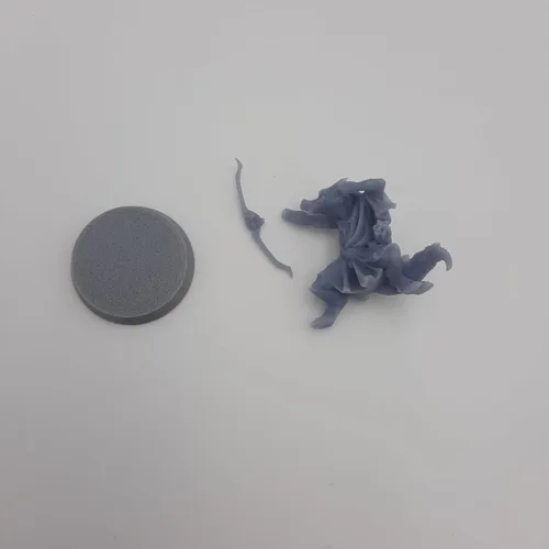 Miniatura 3 de Kobold RPG - Calabozos y dragones - DND - Pathfinder - Diorama - Figura miniatura (gris/sin pintar) (Ranger)