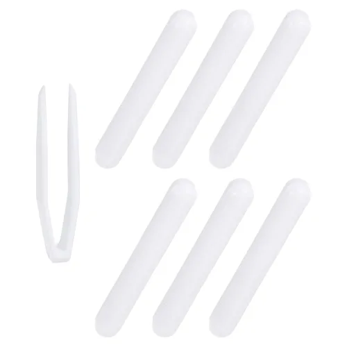 Miniatura 14 de PATIKIL Barra agitadora magnética, 0.394 x 0.236 pulgadas, 6 piezas de PTFE magnético, barra mezcladora magnética para vaso de precipitados de fondo