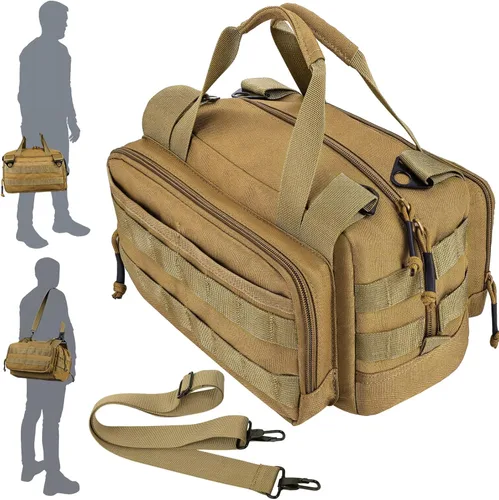 MOZETO Bolsa de herramientas de 12 pulgadas, bolsa de herramientas táctica pequeña resistente al agua, bolsas de herramientas con asa duradera para