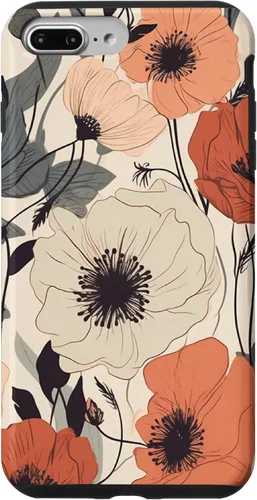 Miniatura 12 de Funda para iPhone 12/12 Pro Minimal Poppy Flower Boho Floral Cute Aesthetic