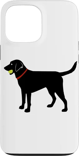Miniatura 23 de Funda de regalo para iPhone 13 Labrador Retriever Fetch, Black Lab Play Ball Dog Lover
