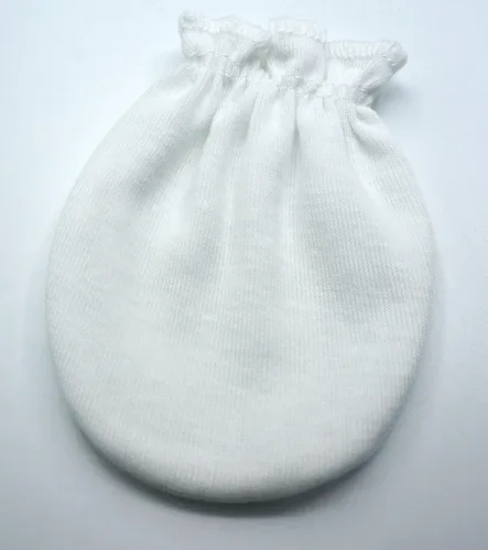 Miniatura 4 de 12 pares de manoplas unisex para bebé, sin arañazos, 100% algodón, color sólido