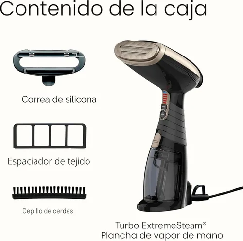 Miniatura 9 de Conair Vaporizador de mano para ropa, Turbo ExtremeSteam 1875W, diseño portátil de mano, vapor penetrante fuerte, exclusivo de Amazon en negro