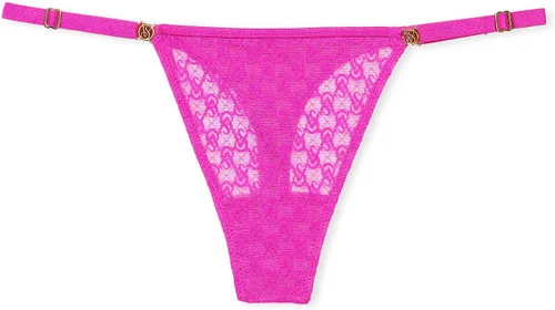 Victoria's Secret Icon - Calzones de tanga, VS Monograma, correa ajustable, ropa interior con tanga en G, colección muy sexy (XS-XXL)