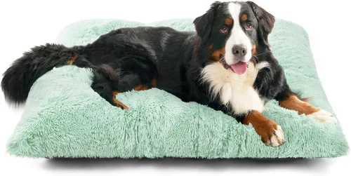 Miniatura 58 de EHEYCIGA Cama Mullida para Jaula de Perros Pequeños, Almohadilla de Jaula de Piel Sintética de Felpa, Cama Calmante Anti Ansiedad para Perros Gris