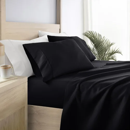 Miniatura 47 de Linen Market Sábanas para cama de tamaño King (azul claro) – Duerme mejor que nunca con estas sábanas King suaves y refrescantes – Bolsillo profundo