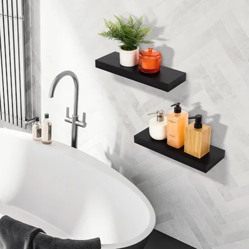 Miniatura 9 de Sorbus Estantes flotantes para pared, estante flotante de 16 pulgadas para cocina, dormitorio, sala de estar, baño, hogar y decoración de pared