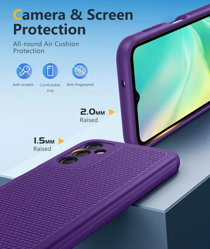 Miniatura 525 de FNTCASE Funda para iPhone 17 Pro: Fundas delgadas translúcidas de color azul claro compatibles con MagSafe, protección completa de la cámara