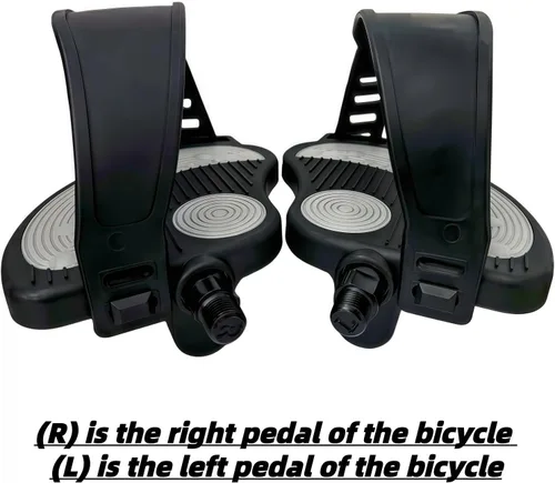 Miniatura 6 de YBEKI Pedales de bicicleta estática con correas para bicicleta giratoria y bicicleta estática de interior, garantía de 6 meses