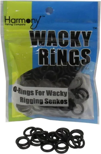 Miniatura 11 de (100pk) – O-Rings for Wacky Rigging Senkos/Worms/Soft Stickbaits – Bait Saver Orings for Senko Worm – Save Your Baits from Tearing While Wacky Neko