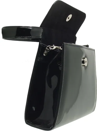 Miniatura 3 de LONI Bolso de mano para mujer Bolso de hombro y asa superior Bolso de charol para boda y baile de graduación