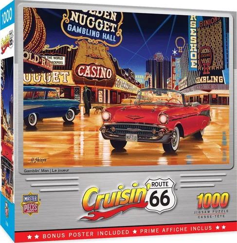 Miniatura 13 de MasterPieces Cruisin' Route 66 - Rompecabezas de 1000 piezas de colección.
