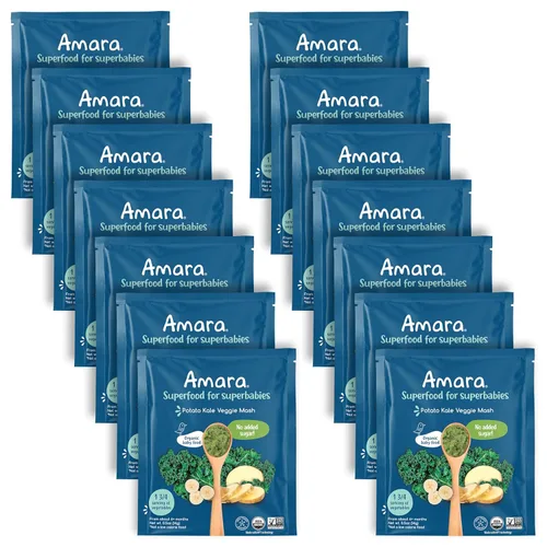 Miniatura 26 de Amara Alimento orgánico para bebés, etapa 3, grano antiguo, cereales para bebés para mezclar con leche materna, agua o fórmula para bebés, bolsas