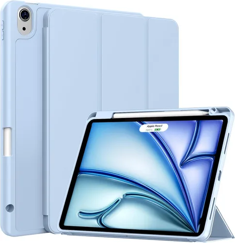Miniatura 13 de Funda para iPad Air de 11 pulgadas M4/M3/M2 2026/2025/2024, iPad Air 5/4 (2022/2020 5ª/4ª generación de 10.9 pulgadas) con soporte para lápiz, Rosa