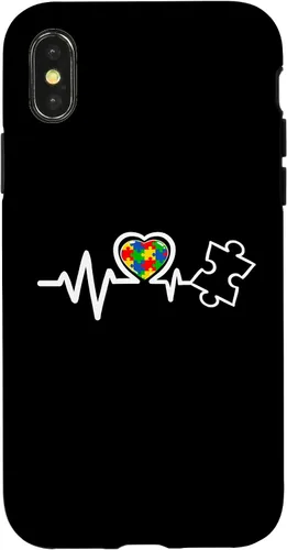 Miniatura 5 de Heart Puzzle Piece Heartbeat Cool Autism Awareness Case for iPhone 16