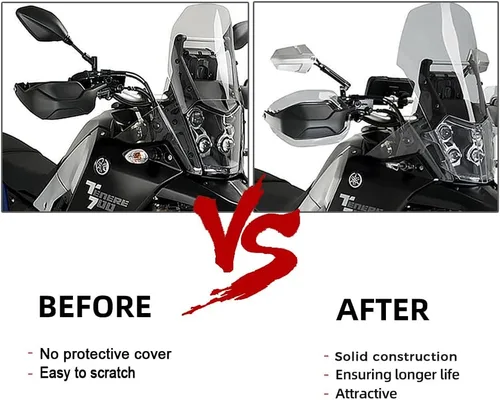 Miniatura 5 de Extensiones de protector de mano de motocicleta para Tenere 700 Tenere700 XTZ 700 2019-2021 (gris ahumado)