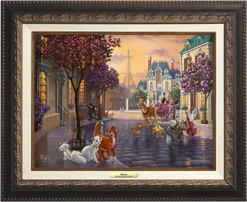 Miniatura 5 de Thomas Kinkade Estudios Disney The Aristocats - Impresión artística (11 x 14 pulgadas)