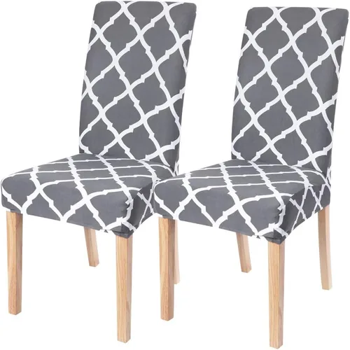 Miniatura 72 de SearchI Juego de 4 fundas para sillas de comedor, elásticas con estampado floral, fundas deslizables para sillas Parsons de spandex, removibles