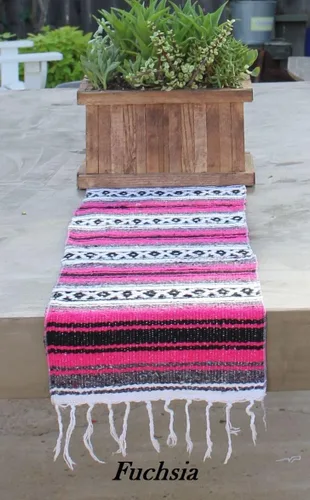 Miniatura 5 de Del Mex (TM) camino de mesa tradicional mexicano, Fucsia