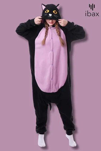 Miniatura 9 de IBAX Polar Fleece Adult Animal Onesie Pajama. Adult onesie costume. Animal onesies for adults. Halloween onesie adult.