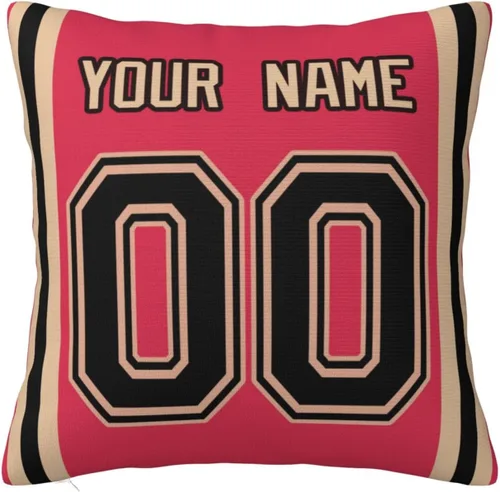 Miniatura 15 de Fundas de almohada personalizadas decorativas con nombre y número, fundas de almohada cuadradas para sofá, dormitorio, silla de automóvil
