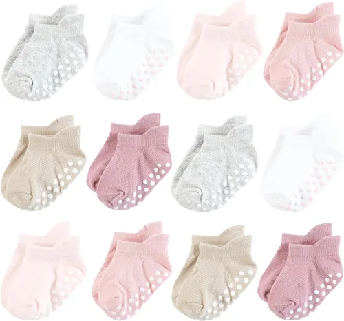 Miniatura 11 de Hudson Baby Calcetines antideslizantes unisex para bebé, Rosado Multi Girl