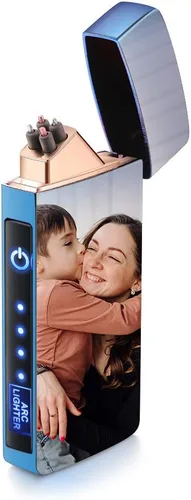 Miniatura 9 de Encendedor de arco eléctrico personalizado, recargable por USB personalizado con nombre, fecha/mensaje grabado, perfecto para padre, novio u Estilo 7