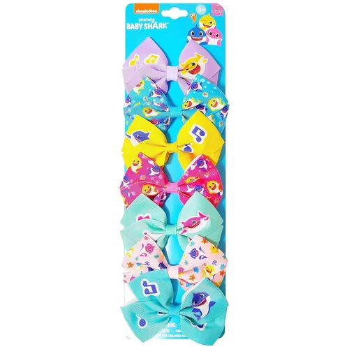 Miniatura 8 de LUV HER Disney Stitch - Lazos para el cabello, paquete de 7 lazos de 4 pulgadas, juego de regalo de accesorios para el cabello, clip de cocodrilo, a
