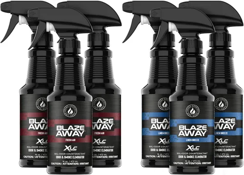 Blaze Away Ambientador comercial y eliminador de olores para olores fuertes, espray de habitación de grado industrial y desodorante de habitación