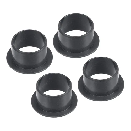 Miniatura 13 de Rodamiento de manga con brida de 4 piezas - [0.118 in x 0.177 in x 0.197 in] Buje sin aceite POM para uso en máquinas de equipos Negro