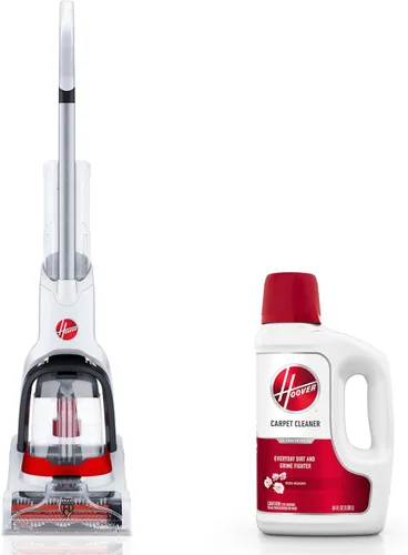 Hoover PowerDash Pet + Máquina limpiadora compacta de alfombras, FH50704V + solución de limpieza diaria de alfombras de 64 onzas, champú de limpieza