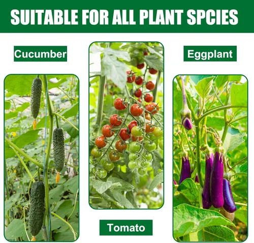 Miniatura 6 de Estacas de jardín Tingyuan de 72 pulgadas, estacas de acero para plantas de tomate, paquete de 25 estacas de 6 pies