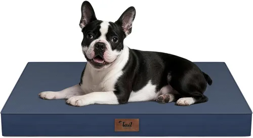 Miniatura 87 de Cama ortopédica de felpa para perros y cachorros medianos, camas impermeables para perros de 30 x 20 pulgadas con funda extraíble lavable, tapete