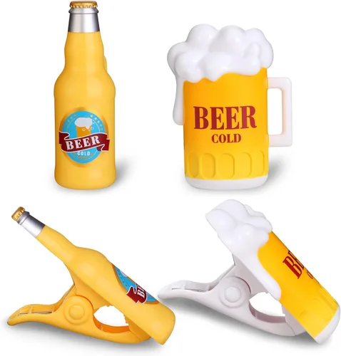 Miniatura 7 de Clips de toalla de playa para sillas de playa, sillas de descanso, estantes de secado, alfileres decorativos a prueba de viento (4 piezas)