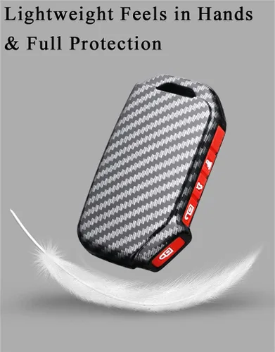 Miniatura 9 de SANRILY Funda de llave para Kia Telluride Remote Key Case Shell Holder con llavero, Negro