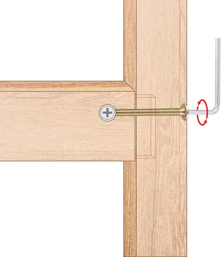 Miniatura 5 de uxcell M6 x 3.937 in muebles tornillos tuerca tuerca tornillo hexagonal con tuercas de barril Phillips ranurado cinc medio hilo 10