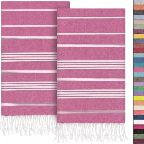 Miniatura 51 de EPHESUS TOWELS Toallas de Mano - Juego de 2 18" x 30" - Toalla de Mano Turca Decorativa para Baño, Cocina, Invitados, Cara, Cabello, Té, Paño