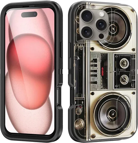 Miniatura 101 de Funda para iPhone Air con soporte integrado, a prueba de golpes, polvo y caídas, 3 capas, grado militar, funda protectora para iPhone Air de 6.5