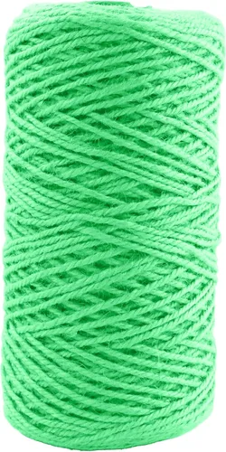Miniatura 59 de Cuerda de yute natural, 1.5 pulgadas de diámetro, 50 pies de largo, 4 hebras, manualidades y manualidades, decoración de jardín y hogar, hamaca