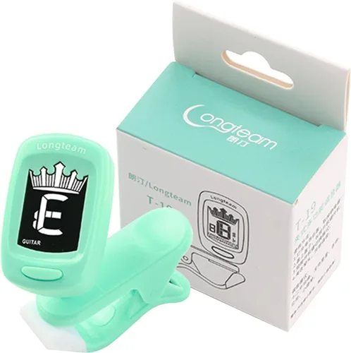 Miniatura 9 de AXLOFO® Afinador de guitarra con clip para todos los instrumentos, ukelele, guitarra, bajo, mandolina, violín, banjo, pantalla LCD, rotación de 360