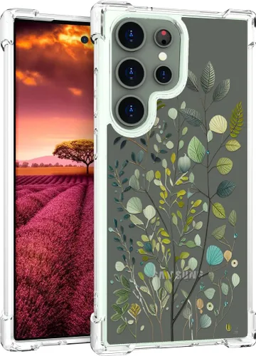 Miniatura 35 de Compatible con Samsung Galaxy S23 - Funda transparente para mujeres y niñas, diseño transparente (formas geométricas de arte abstracto)
