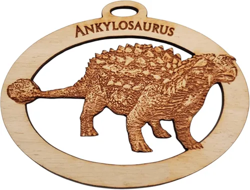 Ankylosaurus - Adorno de dinosaurio para niños, adornos de Navidad para niños y niñas, lindo recuerdo de fiesta de dinosaurio, decoraciones únicas