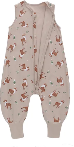 Miniatura 9 de Miracle Baby Saco de dormir con pies - 0.5 TOG 100% algodón transpirable, diseño sin mangas, saco de dormir para bebé León