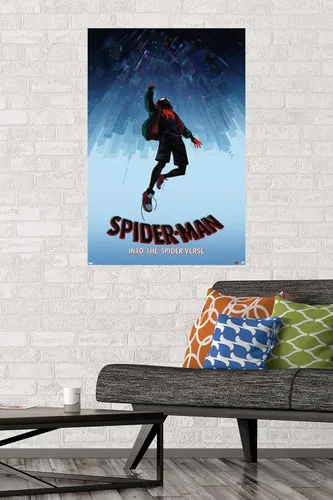 Miniatura 2 de Trends International Marvel Spider-Man - En El Verso De La Araña - Póster De Pared Caída, 22.375" x 34", Versión Sin Marco