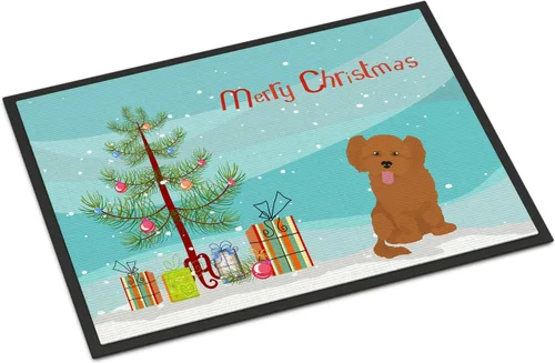 Miniatura 155 de Caroline's Treasures CK3799MAT Akita Shepherd - Tapete de árbol de Navidad de 18 x 27 pulgadas, tapete para puerta delantera, interior y exterior