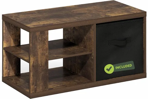 Miniatura 21 de Furinno Viola Mesa de Café, Mesa de Centro Moderna de 3 Niveles con Tablero de 1.2 Pulgadas de Grosor, Mesa Auxiliar con Estante Abierto y Blanco