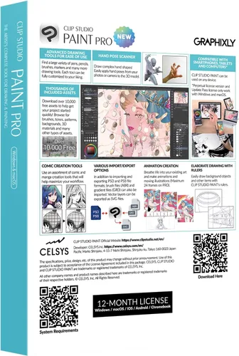 Miniatura 4 de CLIP STUDIO PAINT PRO - Version 2 12 Months License 1 Device for PC, macOS, iPad, iPhone, Galaxy, Android, Chromebook