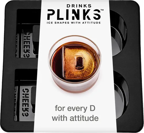 Miniatura 21 de DrinksPlinks Bandeja de Cubitos de Hielo con Letra H - Molde de Cubitos de Hielo de Silicona Personalizado para Whisky – Bandeja Grande
